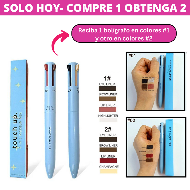 Bolígrafo Sexy Make Up 4x1 - (2 PIEZAS)