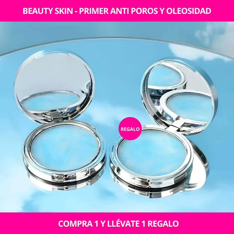 Beauty Skin - Primer Anti Poros y Oleosidad (2 PIEZAS)