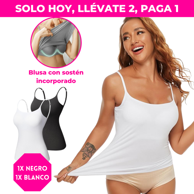 Blusa Viviene 2x1- Con Efecto de Silicona (2 PIEZAS)