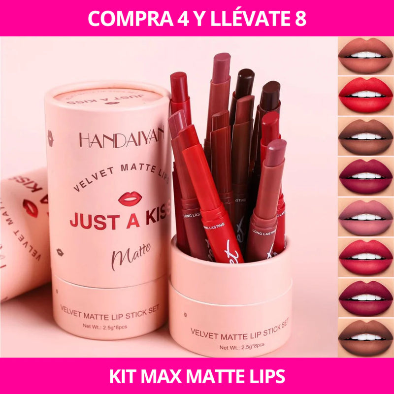 Kit Max Matte Lips (8 PIEZAS)