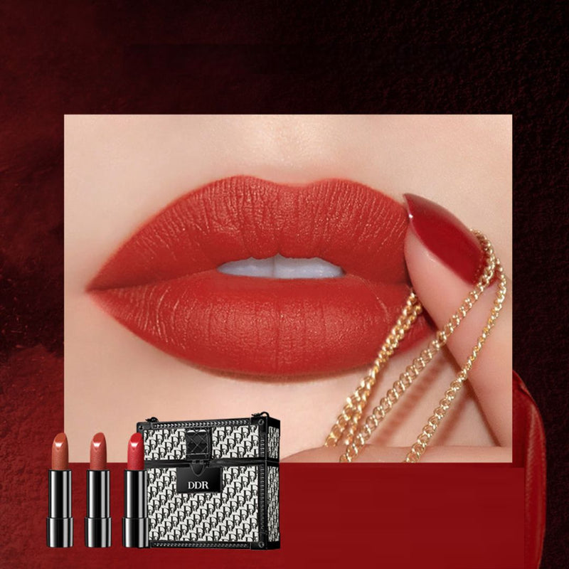 Labial de lujo (3 Labiales + Bolsa)