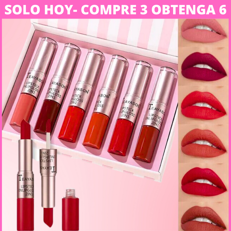 Lápiz Labial  2 EN 1 - Magic Lips™  - (6 UNIDADES)