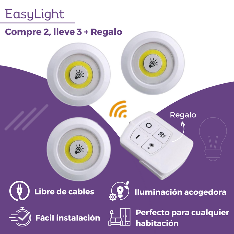 EasyLight - LED inalámbrico - Compre 1, Lleve 3 + Regalo