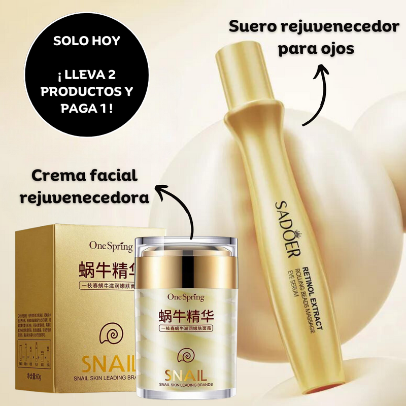 Set Rejuvenecedor Rostro y Ojos - Forever Beauty (2 PIEZAS)